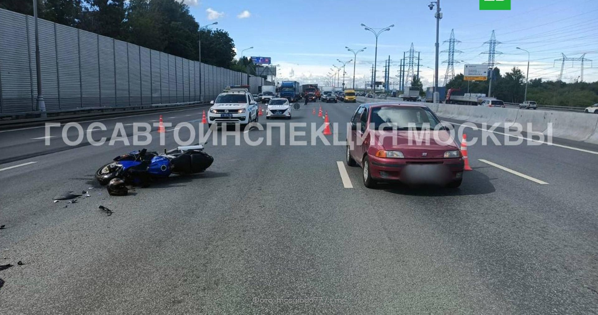 Мотоциклист попал в больницу после ДТП на Минской улице